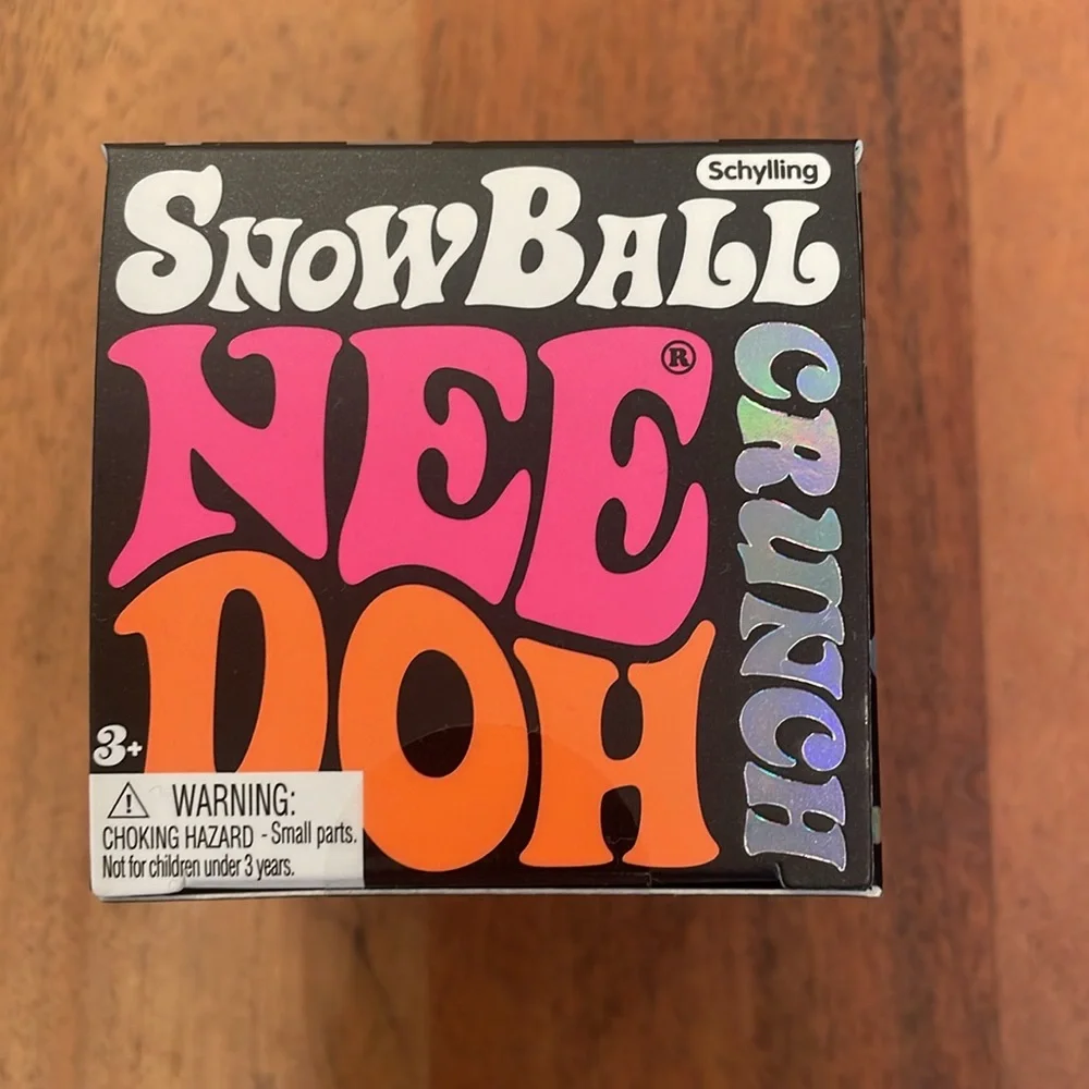 100% Auth NeeDoh Snowball Crunch Squish Toy